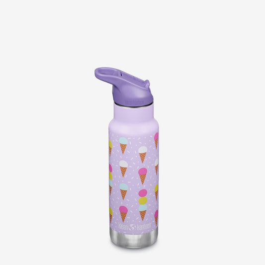 12 oz Classic Kid's Insulated Water Bottle with Flip Seal Sport Cap and Straw-Goodwynn's
