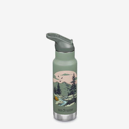 12 oz Classic Kid's Insulated Water Bottle with Flip Seal Sport Cap and Straw
