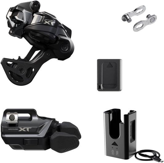 Shimano Deore XT M8250 Di2 Wireless Upgrade Kit - M8250-GS Rear Derailleur M8250-IR I-SPEC EV Shifter Battery Charger Quick Link-Goodwynn's