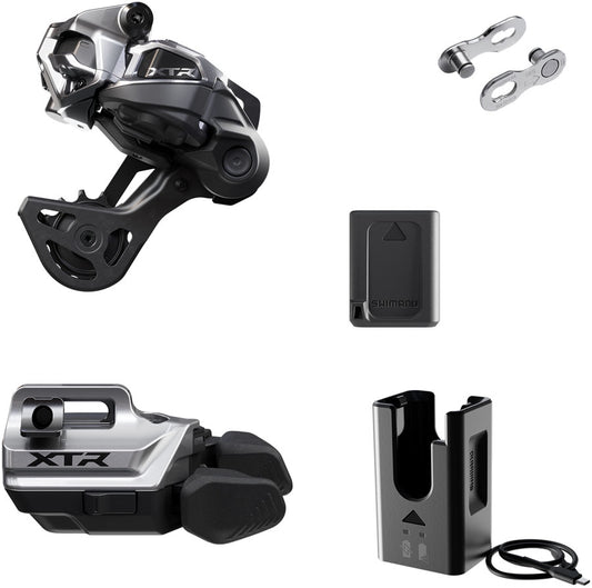 Shimano XTR M9250 Di2 Wireless Upgrade Kit - Includes M9250-GS Rear Derailleur M9250-IR I-Spec EV  Shifter Battery Charger Quick Link-Goodwynn's