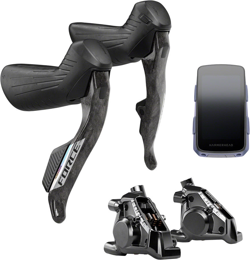 SRAM Force eTap AXS Upgrade Kit - Right Left HRD Shift/Brake Levers Flat Mount Calipers Hammerhead Karoo Force Color Edition E1-Goodwynn'sGoodwynn's