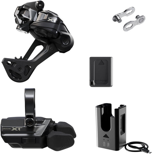 Shimano Deore XT M8250 Di2 Wireless Upgrade Kit - M8250-SGS Rear Derailleur M8250-R Shifter Battery Charger Quick Link-Goodwynn's