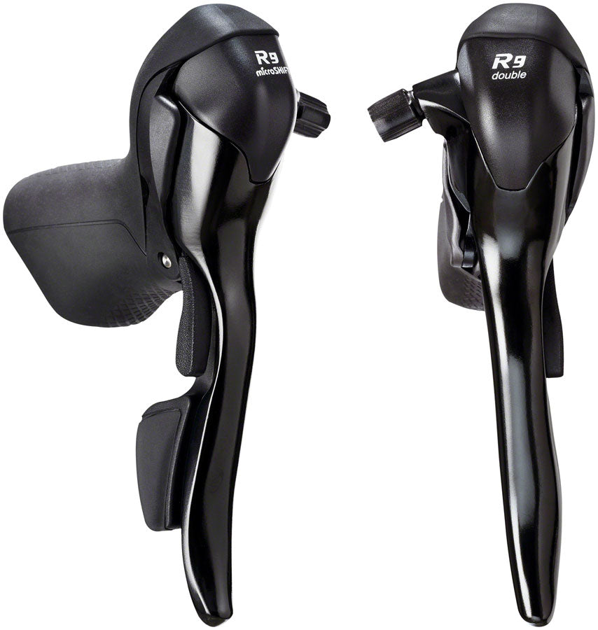 microSHIFT R9 Drop Bar Brake/Shift Lever Set - 2 x 9-Speed Shimano Compatible BLK-Goodwynn'sGoodwynn's