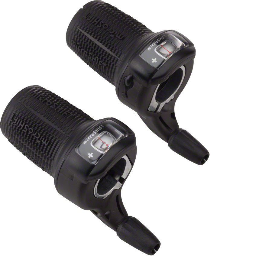microSHIFT DS85 Twist Shifter Set 7-Speed Triple Optical Gear Indicator Shimano Compatible-Goodwynn'sGoodwynn's