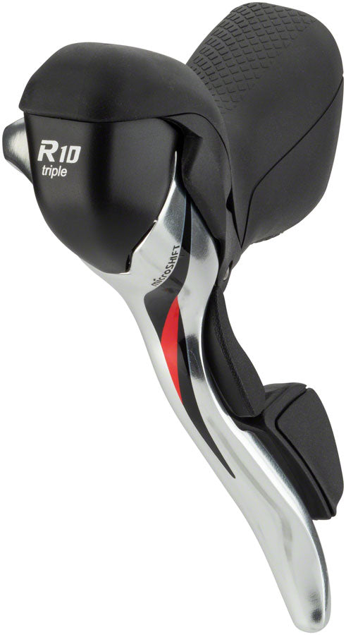 microSHIFT R10 Left Drop Bar Shift Lever Triple Shimano Compatible Silver-Goodwynn'sGoodwynn's