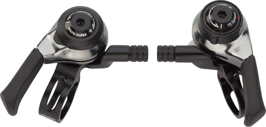 microSHIFT Thumb Shifter Set 10-Speed Mountain Double/Triple Shimano DynaSys Compatible BLK-Goodwynn&#39;sGoodwynn&#39;s