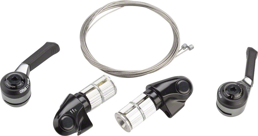 microSHIFT Bar End Shifter Set 11-Speed Road Double/Triple Shimano Compatible BLK-Goodwynn&#39;sGoodwynn&#39;s