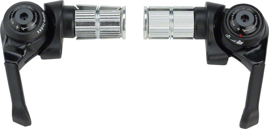 microSHIFT Bar End Shifter Set - 11-Speed Double/Triple Shimano Dynasys Compatible BLK-Goodwynn'sGoodwynn's