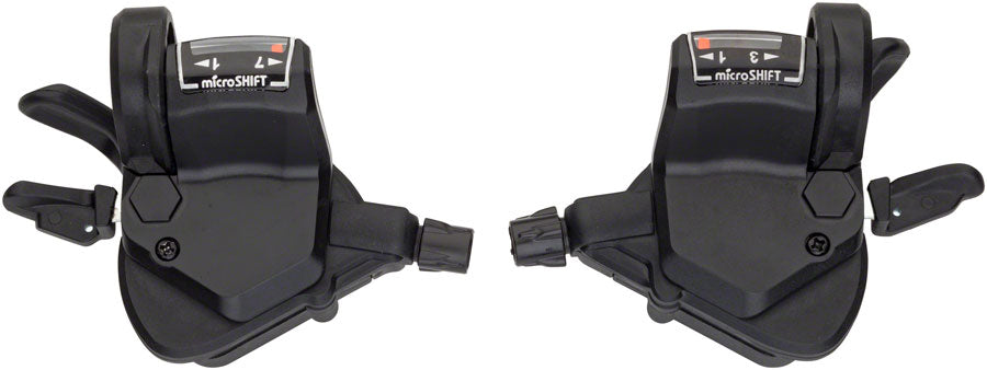 microSHIFT Mezzo Thumb-Tap Shifter Set 7-Speed Triple Optical Gear Indicator Shimano Compatible-Goodwynn'sGoodwynn's