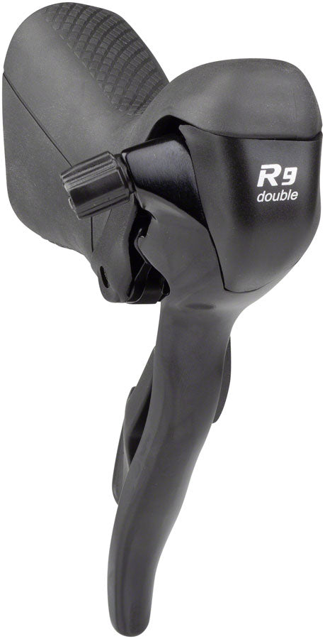 microSHIFT R9 Left Drop Bar Shift Lever - Double Shimano Compatible Black-Goodwynn'sGoodwynn's