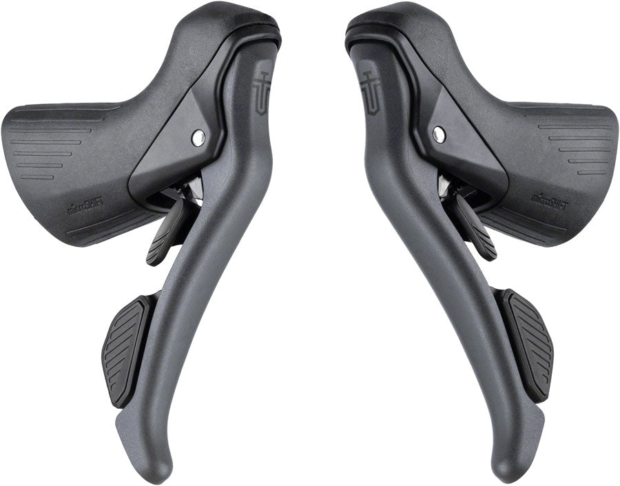 microSHIFT Sword Drop Bar Shifter/Brake Lever Set - 2x 10-Speed Sword Compatible Gray-Goodwynn'sGoodwynn's
