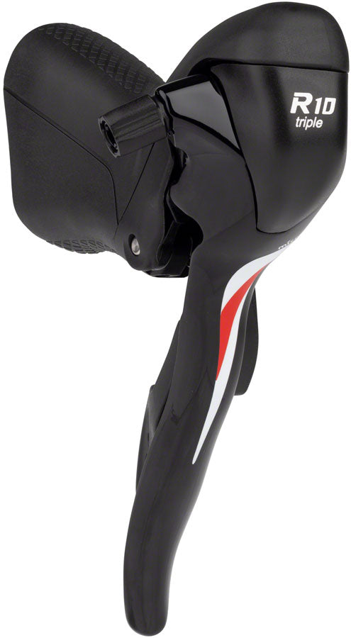 microSHIFT R10 Left Drop Bar Shift Lever - Triple Shimano Compatible Black