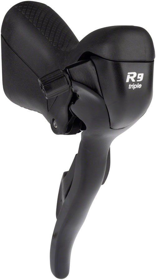 microSHIFT R9 Left Drop Bar Shift Lever - Triple Shimano Compatible Black-Goodwynn'sGoodwynn's