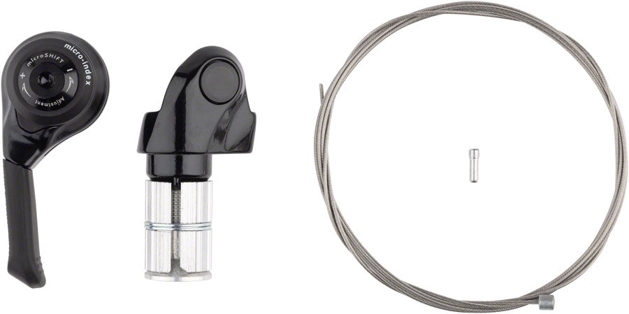 microSHIFT Left Bar End Mountain Shifter - Double/Triple Friction Shimano Compatible-Goodwynn'sGoodwynn's