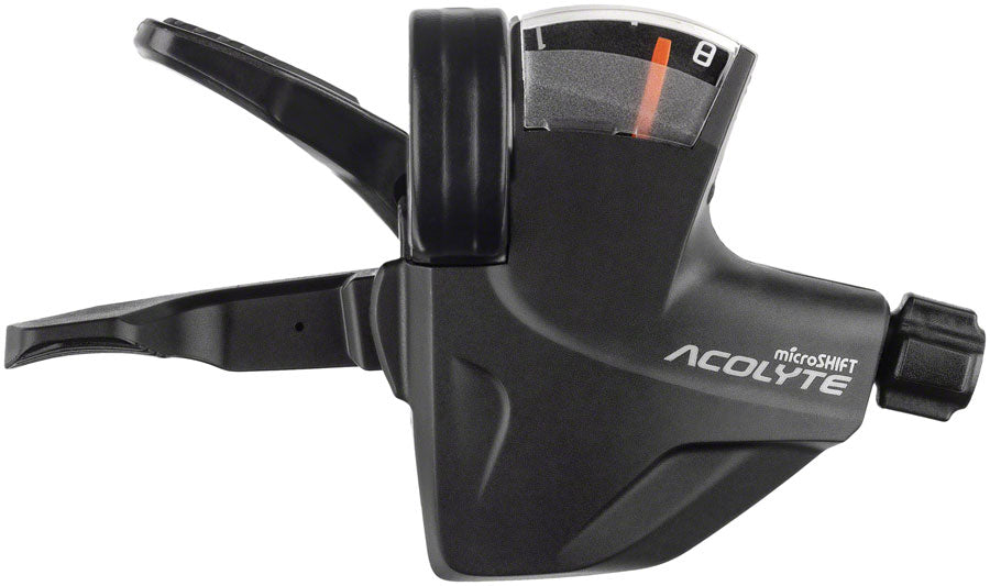 microSHIFT Acolyte Quick Trigger Pro Right Shifter - 1x8 Speed Gear Indicator BLK Acolyte Compatible Only-Goodwynn'sGoodwynn's