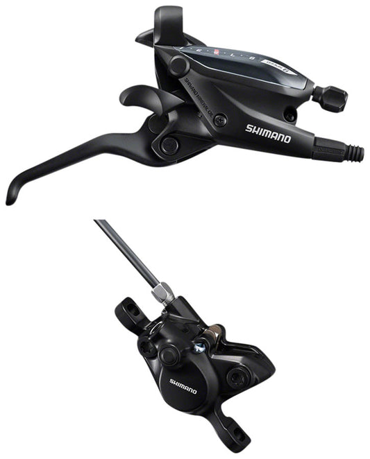 Shimano ST-EF505 EZ Fire Plus Shift/Brake Lever BR-MT200 Disc Brake Caliper - Right/Rear 9-Speed BLK-Goodwynn's