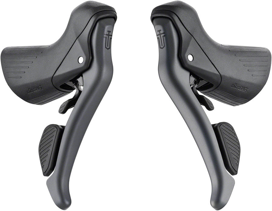 microSHIFT Sword Drop Bar Shifter/Brake Lever Set - 2x 10-Speed Sword Compatible Gray Version B-Goodwynn'sGoodwynn's