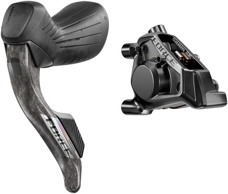 SRAM Force eTap AXS HRD Shift/Brake Lever Hydraulic Disc Caliper - Left/Front Flat Mount 20mm Offset 950mm Hose BLK E1-Goodwynn'sGoodwynn's