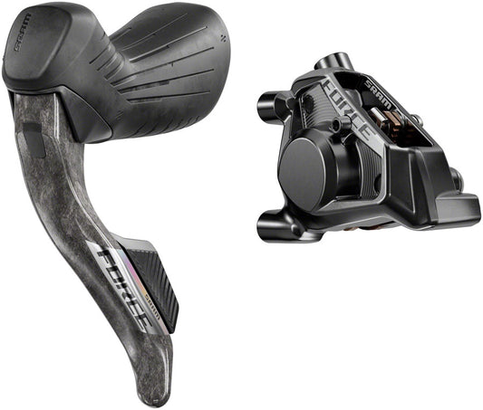 SRAM Force eTap AXS HRD Shift/Brake Lever Hydraulic Disc Caliper - Left/Front Flat Mount 20mm Offset 950mm Hose BLK E1-Goodwynn's