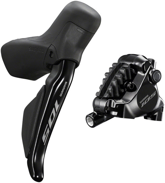 Shimano 105 ST-R7170-RE Di2 Shift/Brake Lever BR-R7170 Hydraulic Disc Brake Caliper - Rear 12-Speed Flat Mount BLK-Goodwynn's
