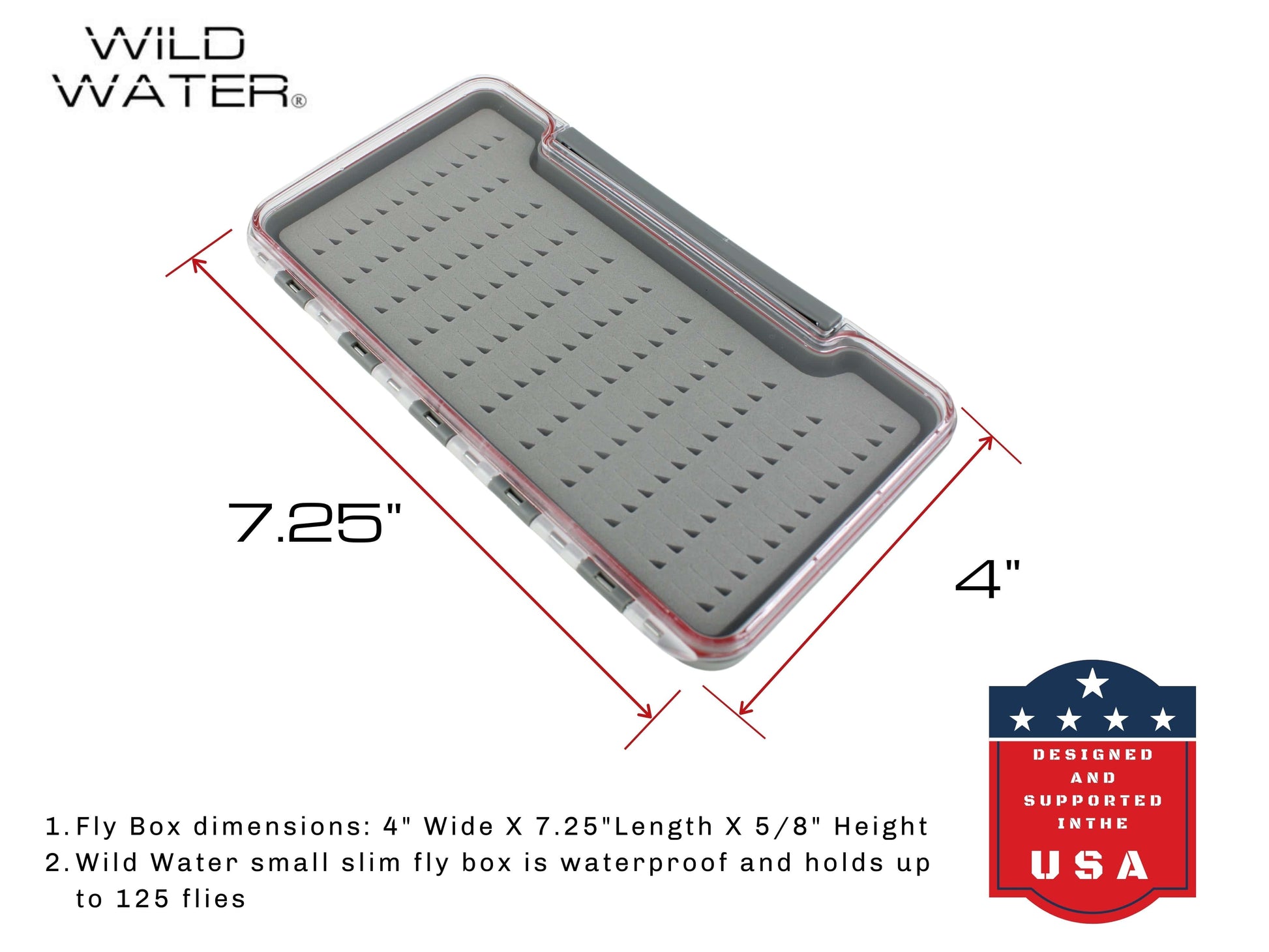 Wild Water Fly Fishing Large Thin Foam Insert Fly Box-Goodwynn'sGoodwynn's