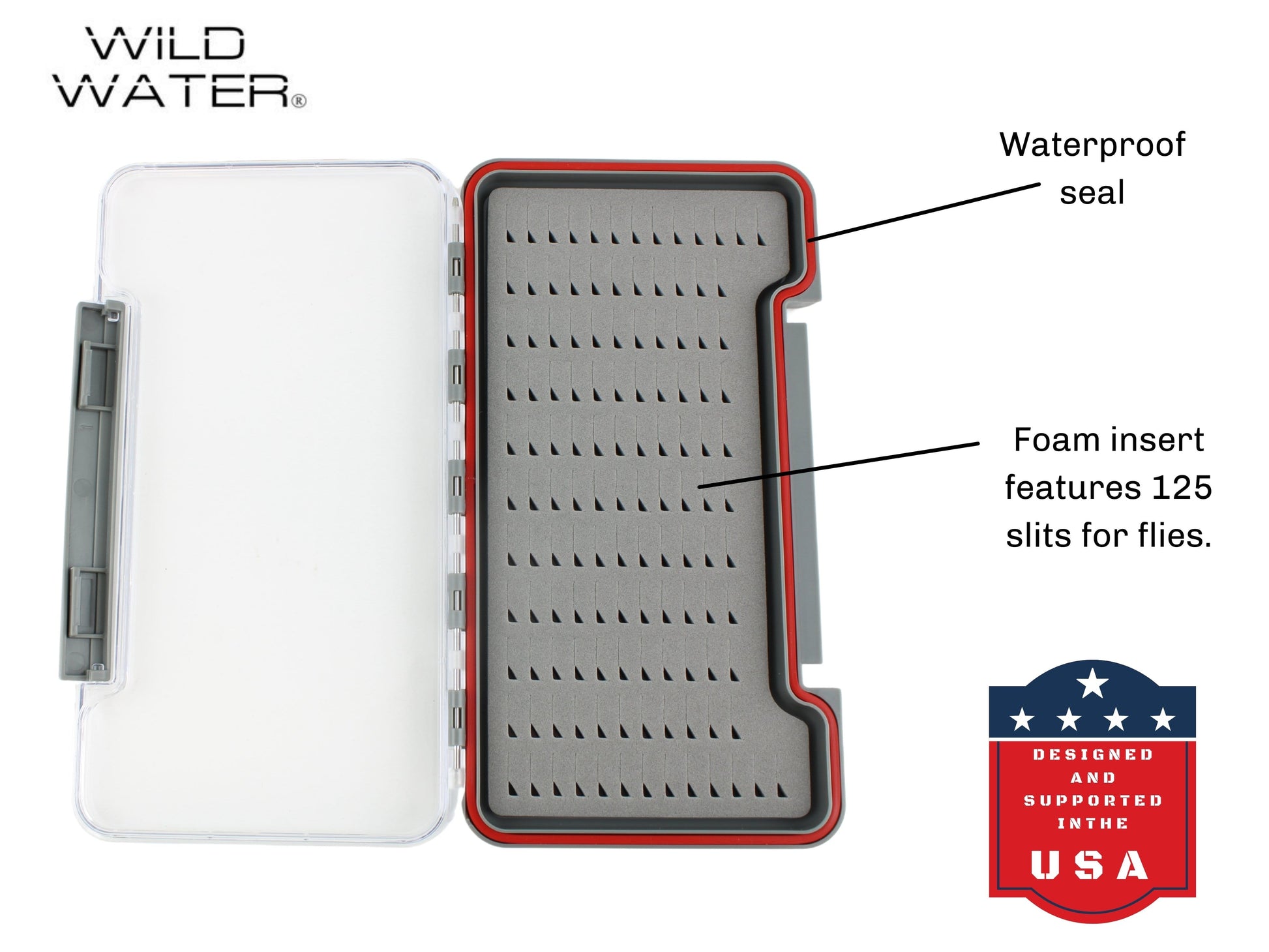 Wild Water Fly Fishing Large Thin Foam Insert Fly Box-Goodwynn'sGoodwynn's