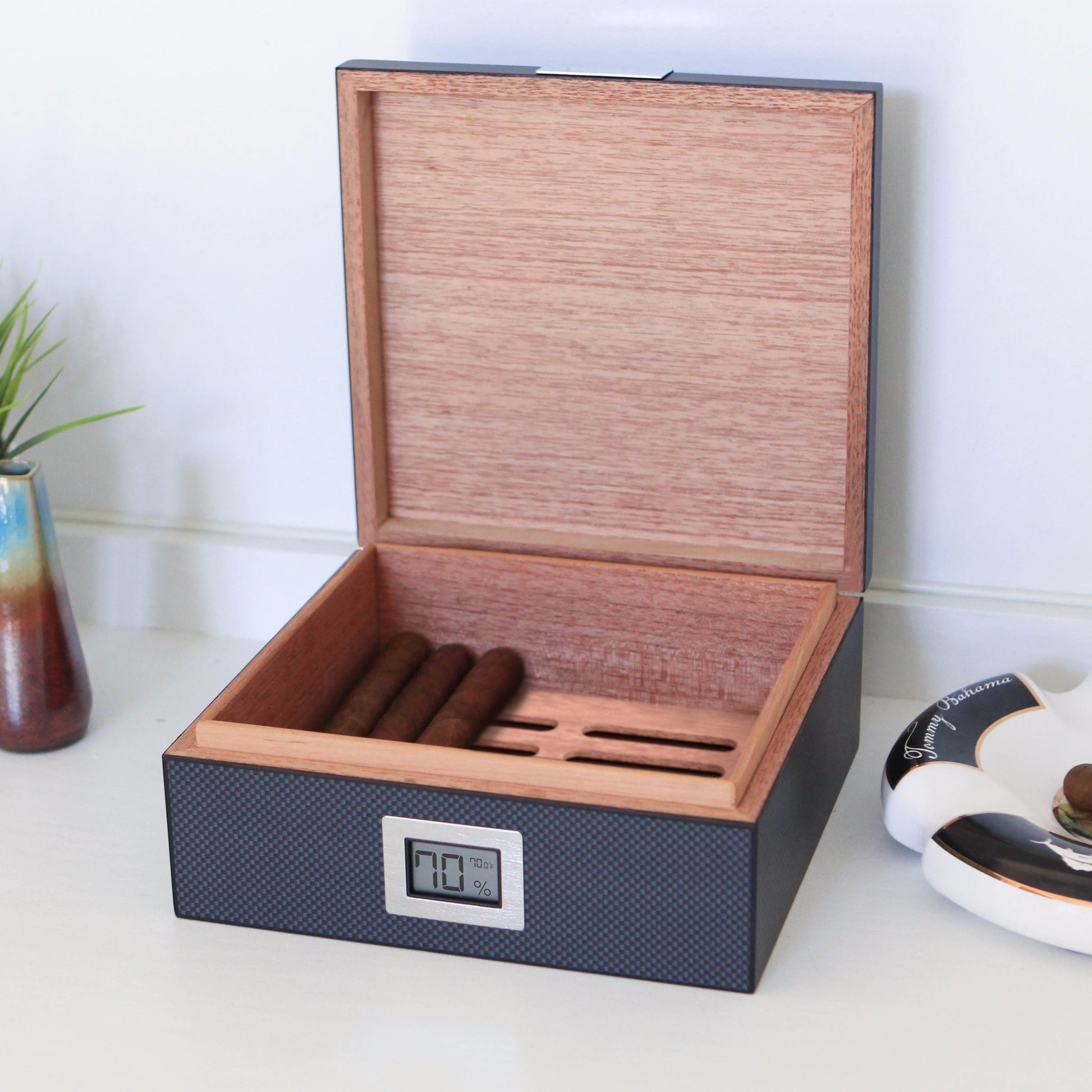 Kingston Carbon Fiber Humidor-Goodwynn'sGoodwynn's
