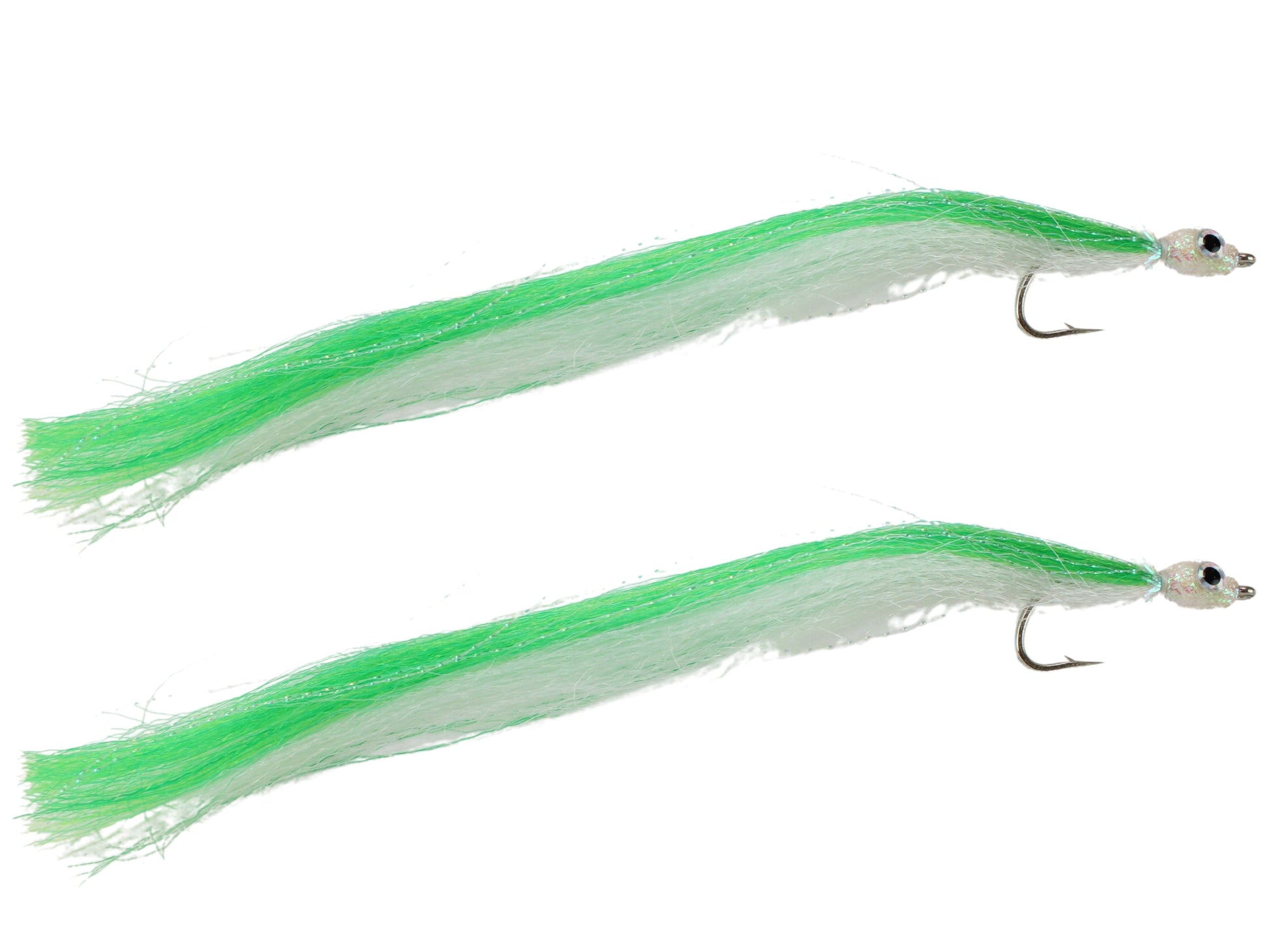 Wild Water Fly Fishing Green Long Tail Candy Eel, Size 1/0, Qty. 3-Goodwynn'sGoodwynn's