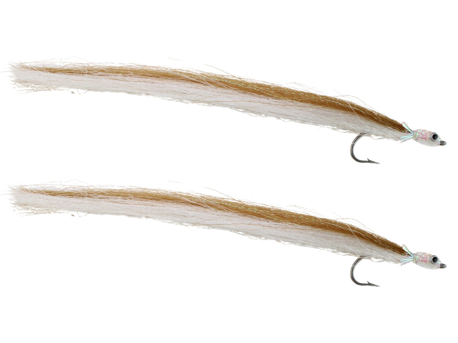 Wild Water Fly Fishing Brown Sand Long Tail Eel, Size 1/0, Qty. 3-Goodwynn'sGoodwynn's
