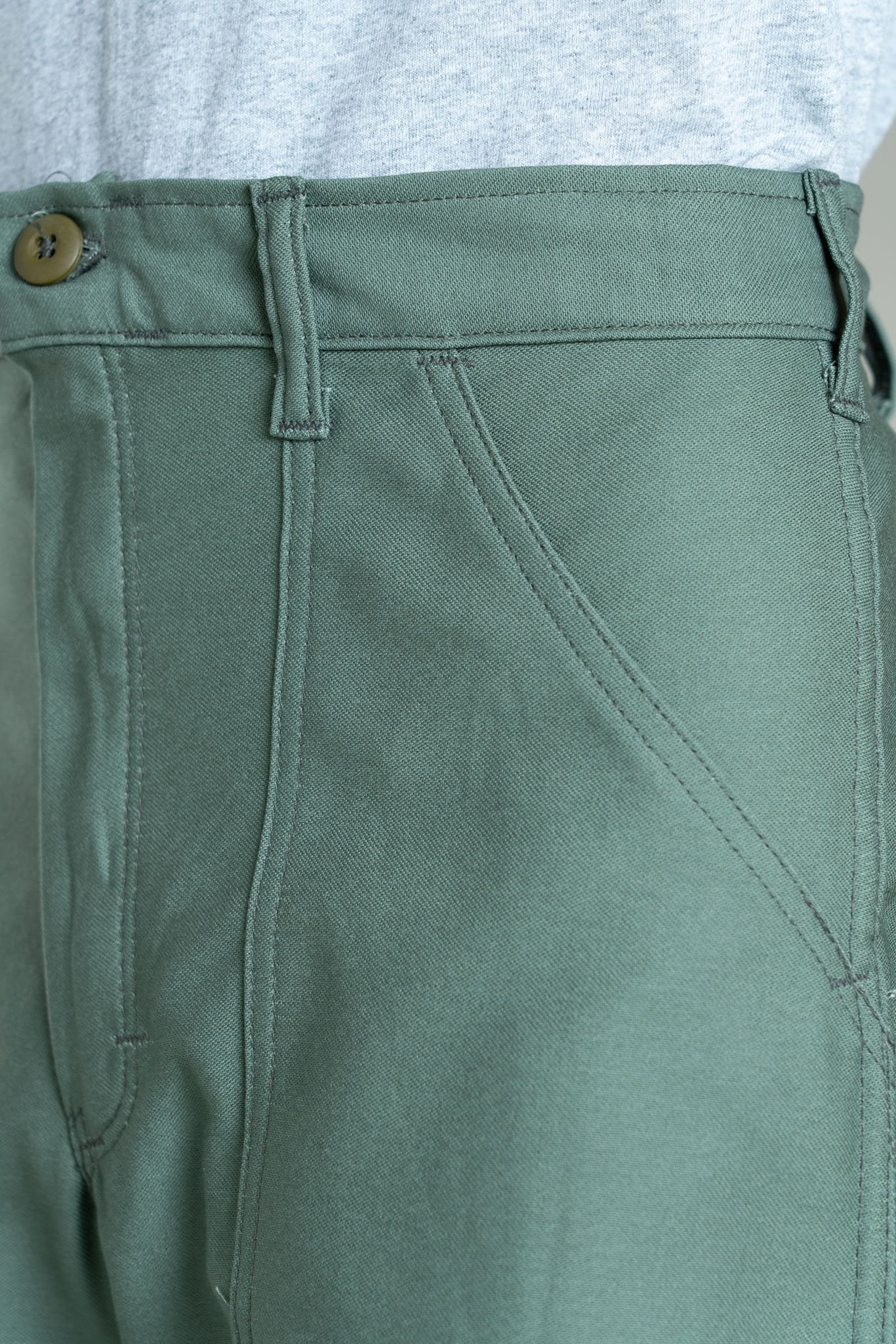 ORIGINAL LOOSE FATIGUE (OLIVE SATEEN) 1101-Goodwynn'sGoodwynn's