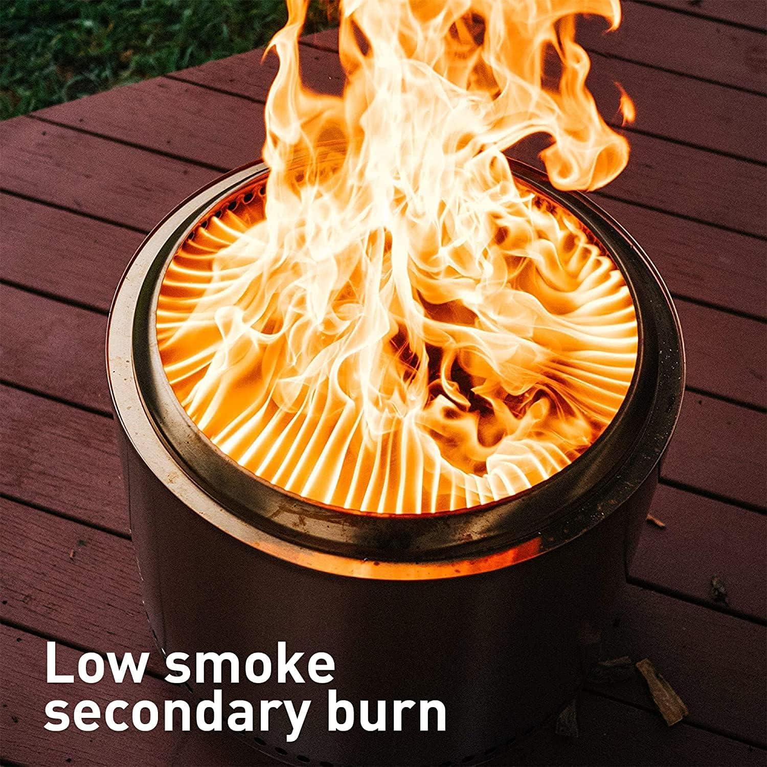 Solo Stove Bundle - Ranger/Bonfire/Yukon/Canyon 2.0 with Stand, Smokeless Fire Pit | Wood Burning Fireplaces with Removable Ash Pan, Portable Outdoor Firepit - Ideal for Camping & Outdoor Spaces, Stainless Steel-Goodwynn'sGoodwynn's