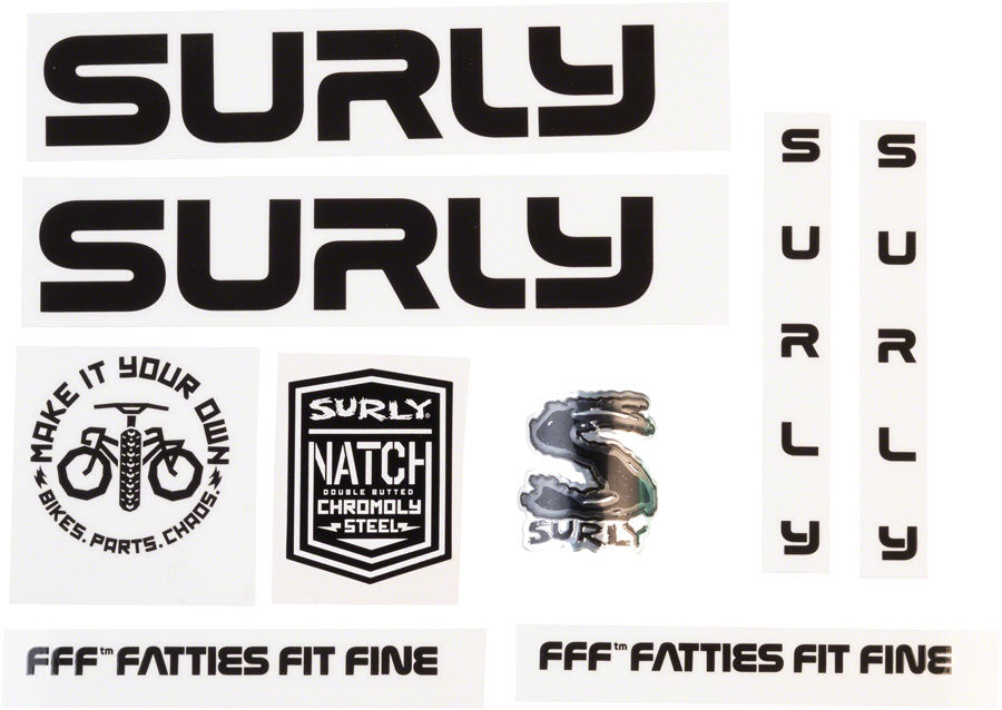 Surly Intergalactic Decal Set - Black-Goodwynn'sGoodwynn's