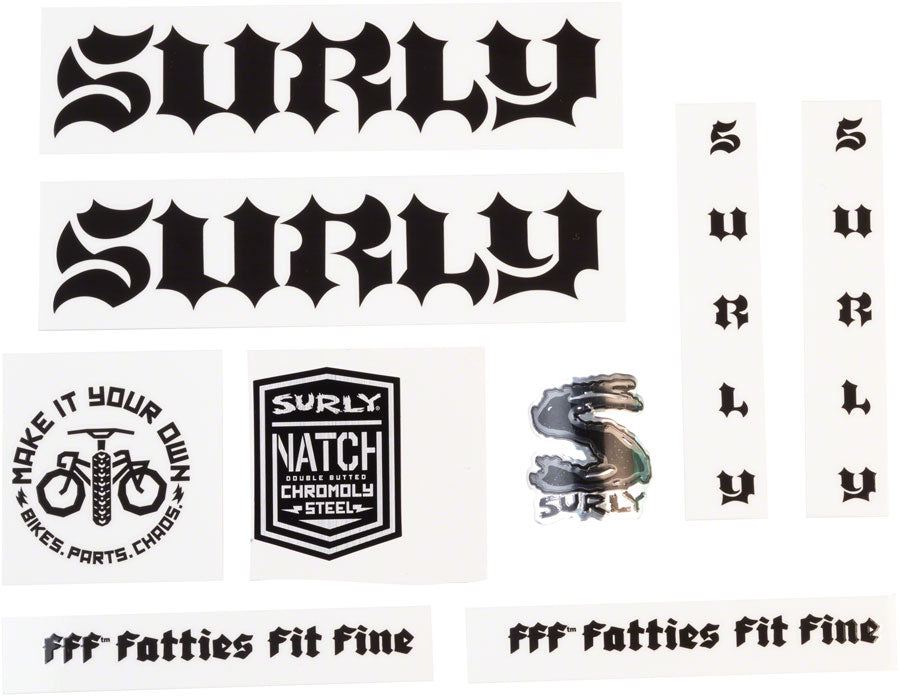 Surly Born to Lose Decal Set - Black-Goodwynn'sGoodwynn's