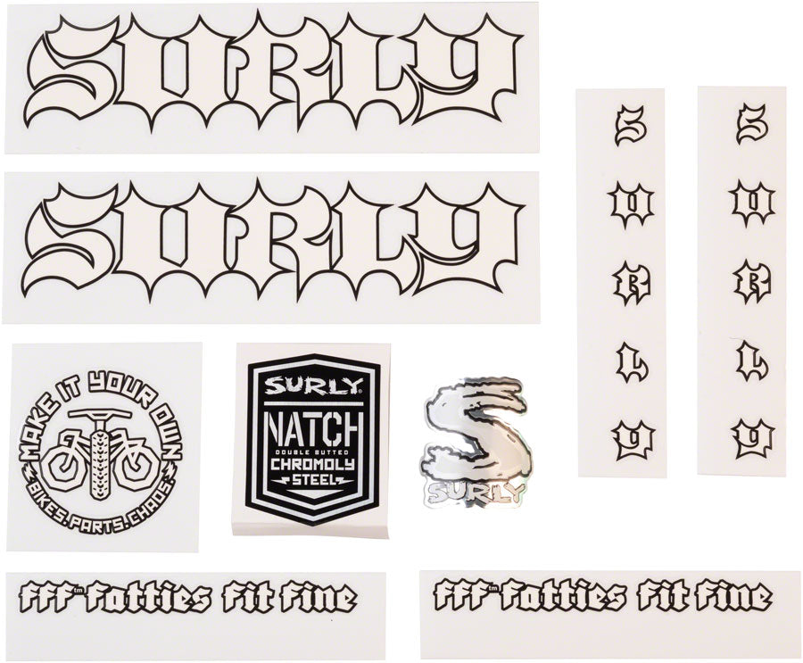 Surly Born to Lose Decal Set - White-Goodwynn'sGoodwynn's