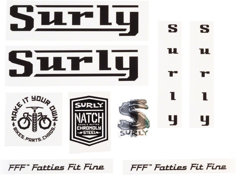 Surly Pacer Decal Set - Black-Goodwynn'sGoodwynn's