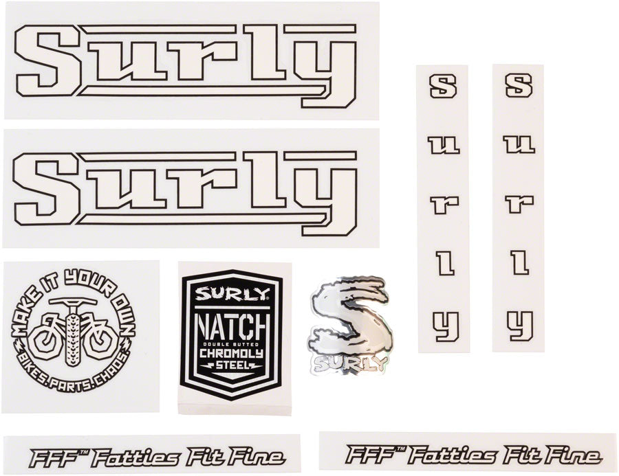 Surly Pacer Decal Set - White-Goodwynn'sGoodwynn's