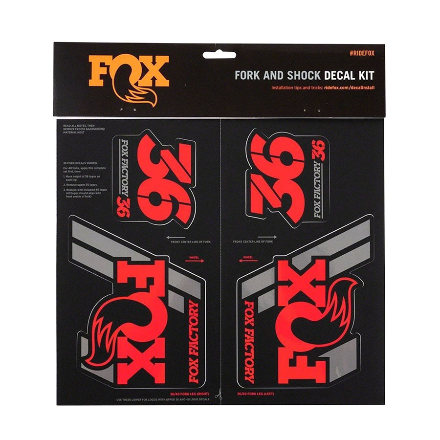 FOX Heritage Decal Kit for Forks and Shocks Red-Goodwynn'sGoodwynn's