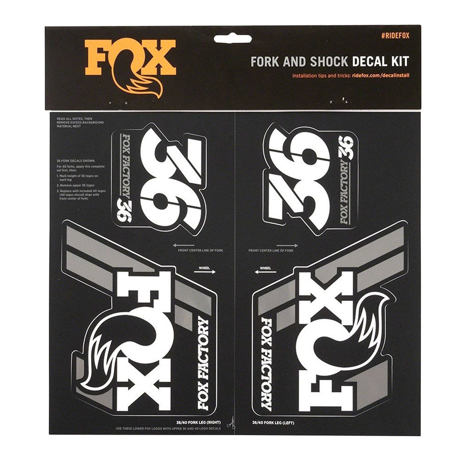 FOX Heritage Decal Kit for Forks and Shocks White-Goodwynn'sGoodwynn's