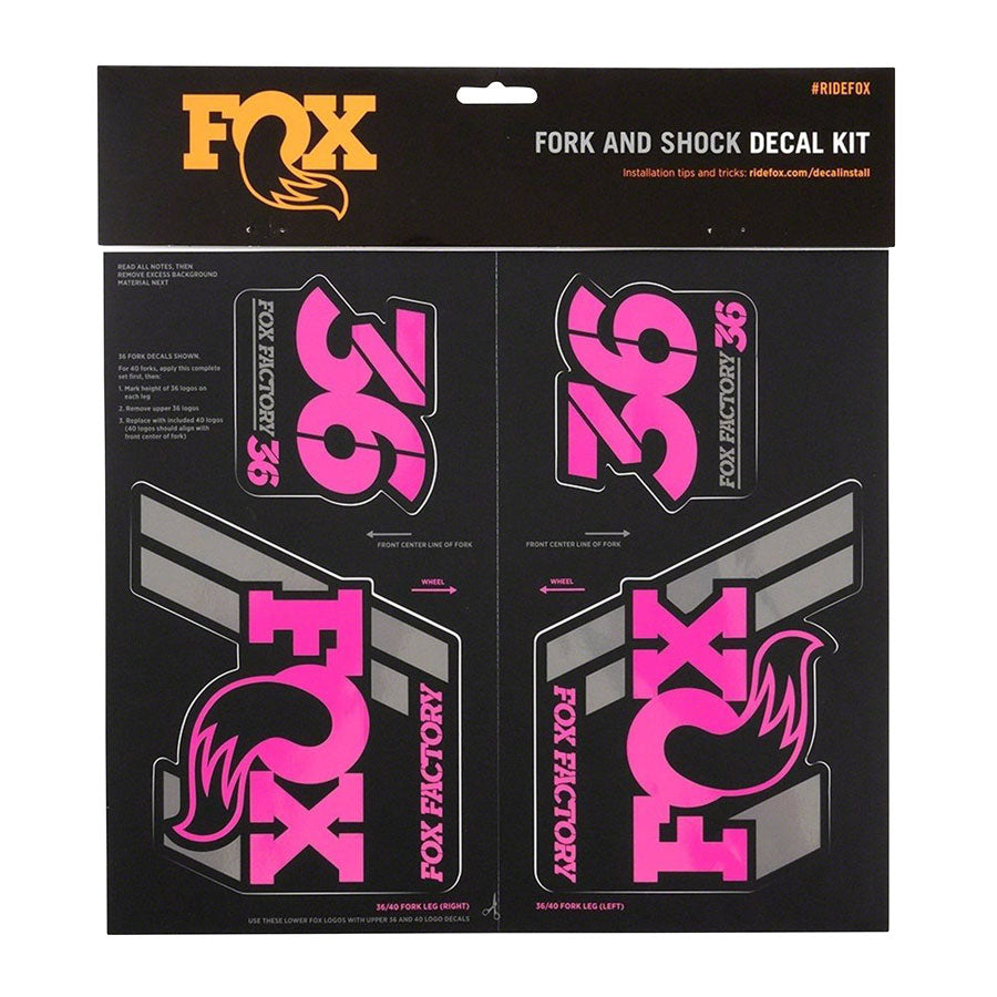 FOX Heritage Decal Kit for Forks and Shocks Pink-Goodwynn'sGoodwynn's
