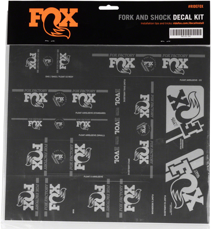 FOX Heritage Decal Kit for Forks and Shocks Chrome-Goodwynn'sGoodwynn's