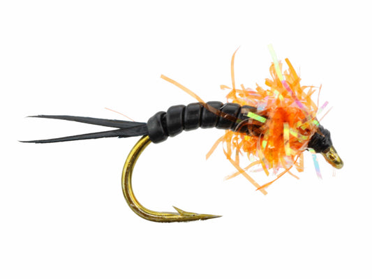 Wild Water Fly Fishing Estaz Stonefly, Metallic Orange, Size 6, Qty. 6-Goodwynn's