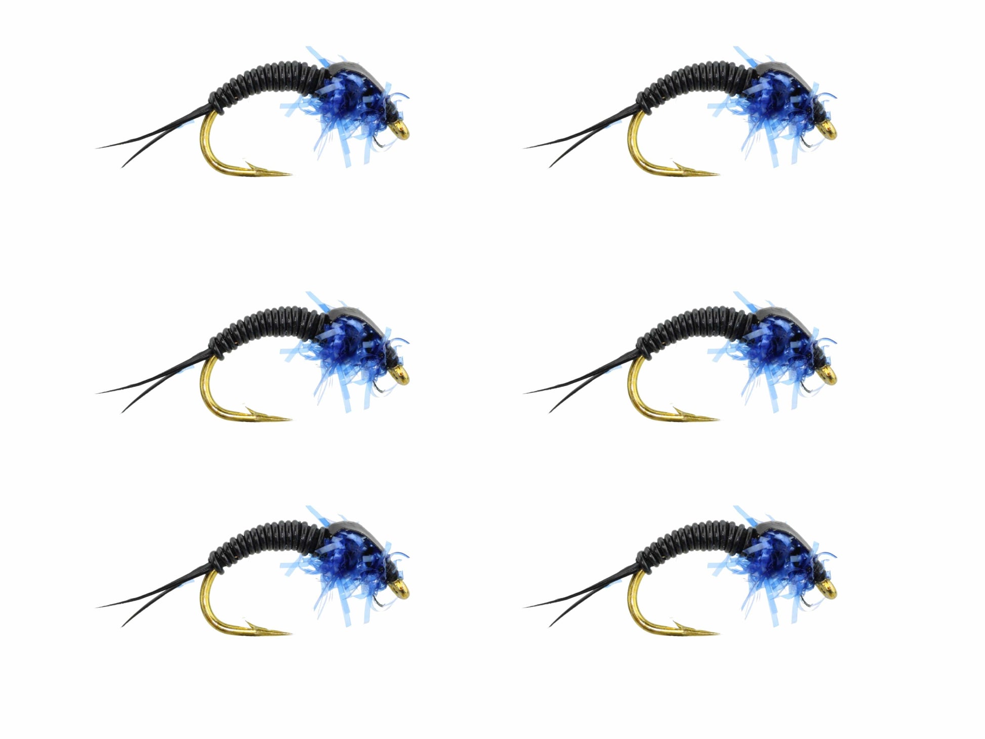 Wild Water Fly Fishing Estaz Stonefly, Metallic Royal Blue, Size 6, Qty. 6-Goodwynn'sGoodwynn's