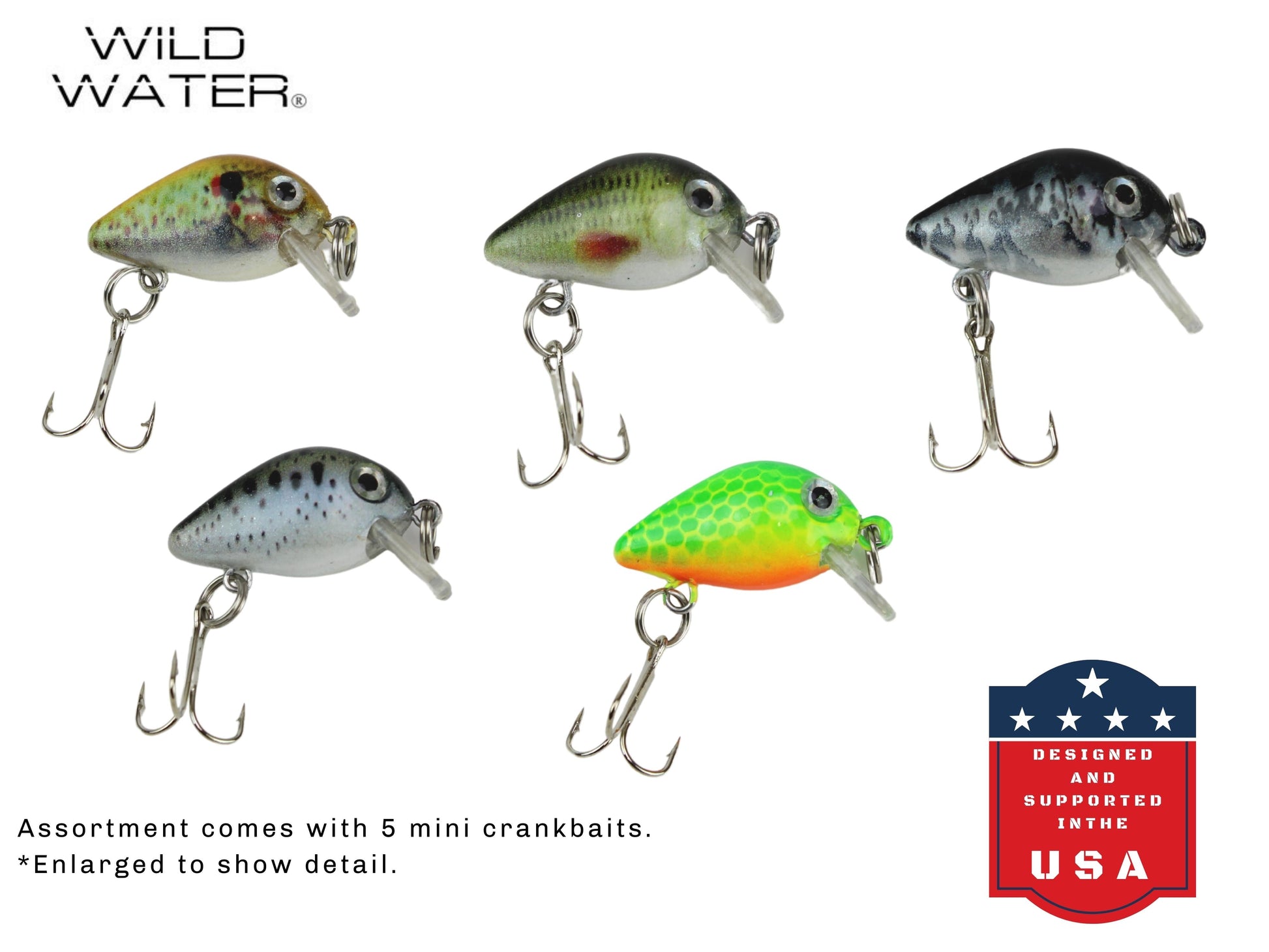 Fortis Mini Crankbait Assortment 1 with 5 Mini Crankbait Lures-Goodwynn'sGoodwynn's