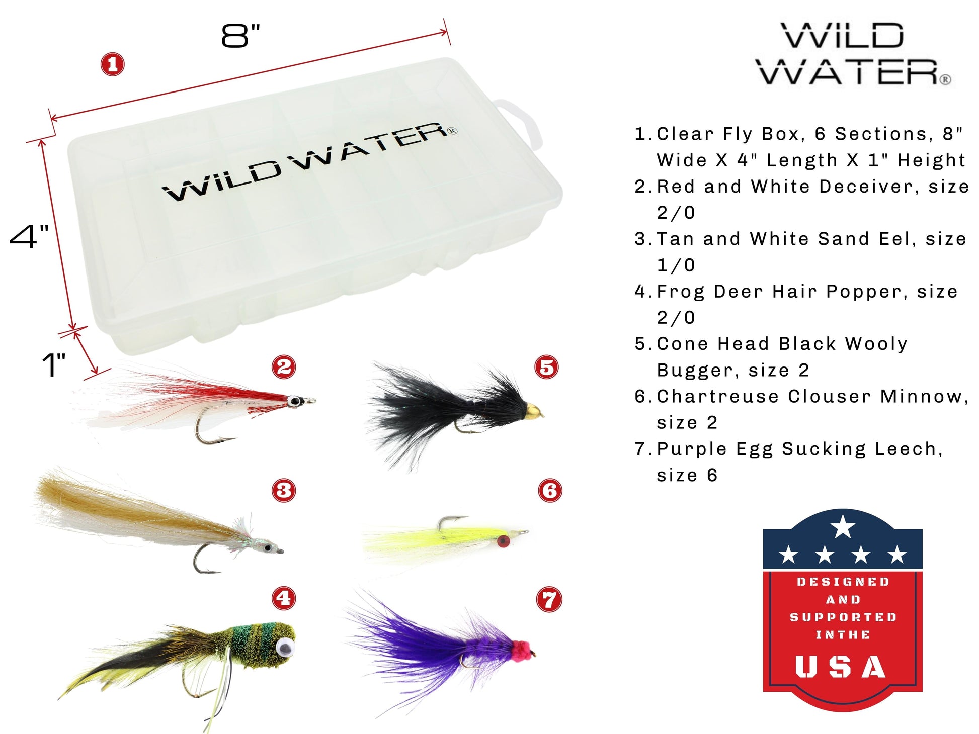 Wild Water Fly Fishing Kit, 9' 7/8 Weight Rod and Reel Package-Goodwynn'sGoodwynn's
