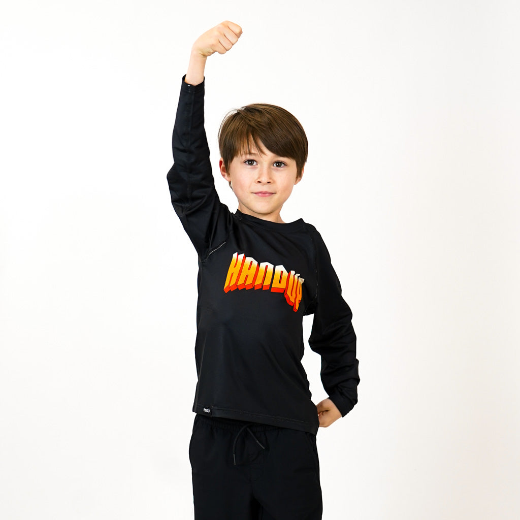 Youth Long Sleeve Lite Jersey - Rock Orange-Goodwynn&#39;sGoodwynn&#39;s