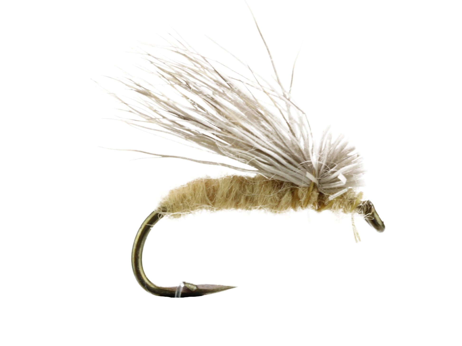 Wild Water Fly Fishing Tan Elk Caddis (No Hackle), Size 12, Qty. 6-Goodwynn'sGoodwynn's