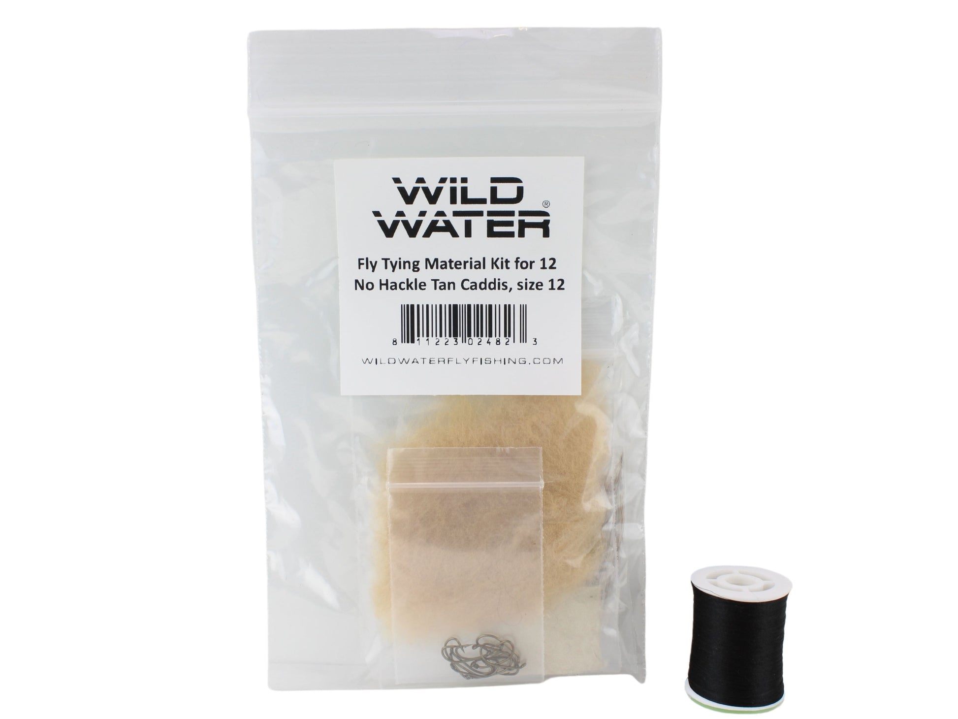 Wild Water Fly Fishing Fly Tying Material Kit, No Hackle Tan Caddis-Goodwynn'sGoodwynn's