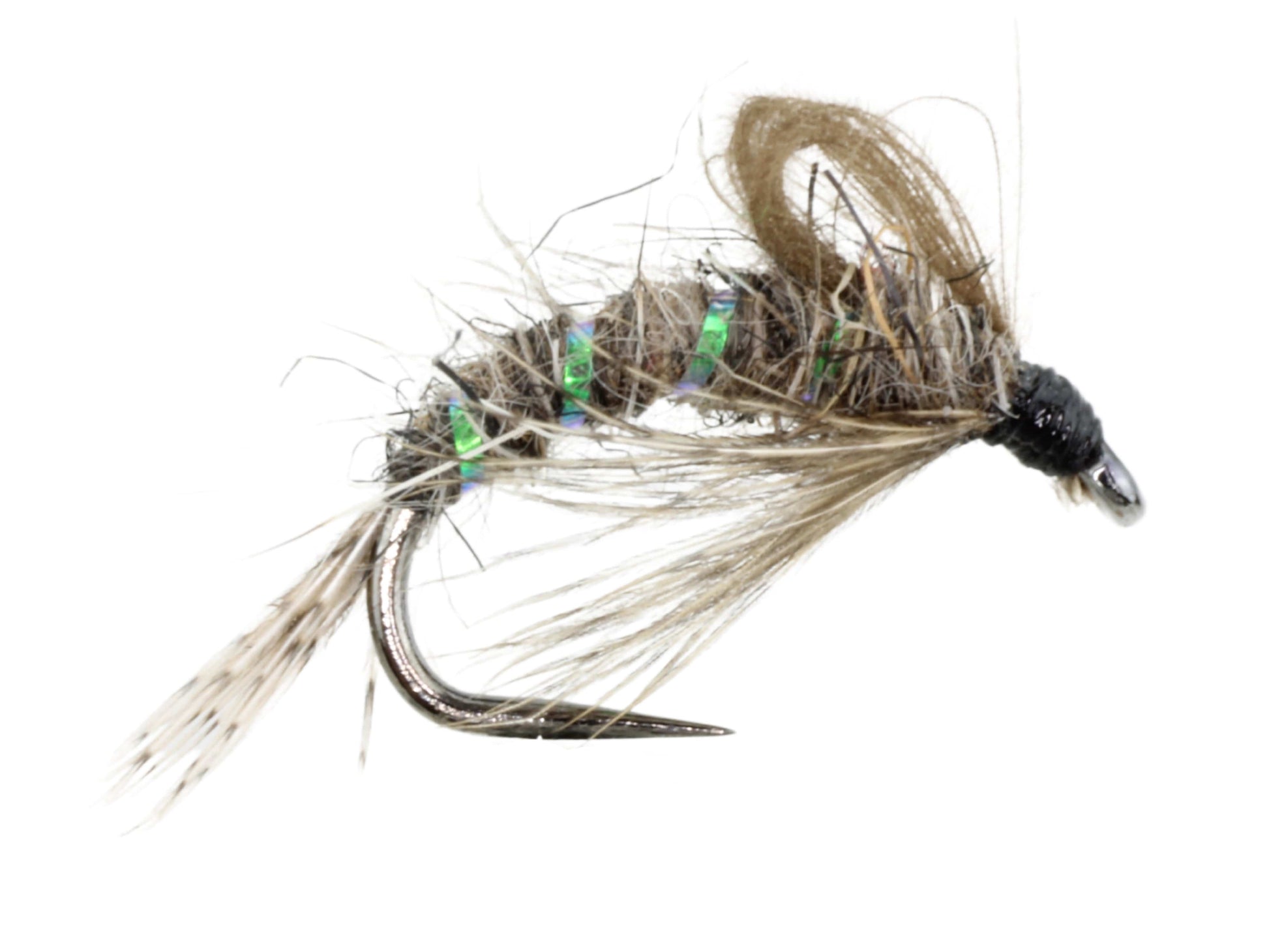 Wild Water Fly Fishing Olive Bubble Emerger, Size 14, Qty. 6-Goodwynn'sGoodwynn's
