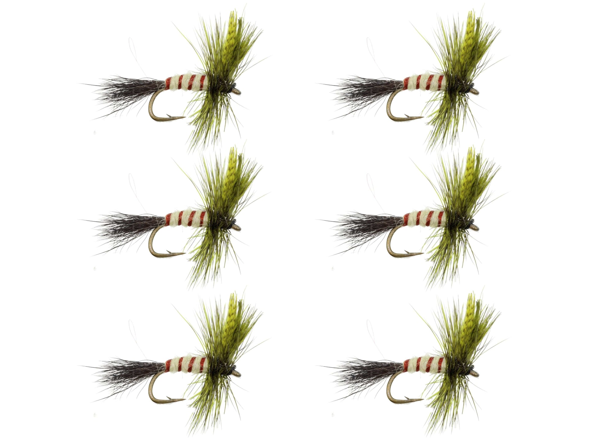 Wild Water Fly Fishing Olive Eastern Drake, Size 12, Qty. 6-Goodwynn'sGoodwynn's