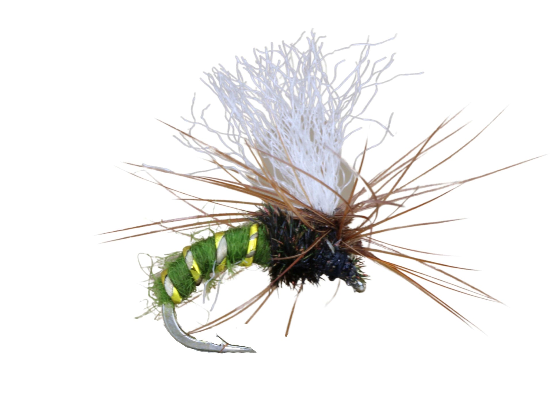 Wild Water Fly Fishing Olive Kinkhammer, Size 14, Qty. 6-Goodwynn'sGoodwynn's